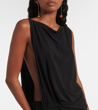 Jacquemus Peplo draped jersey maxi dress