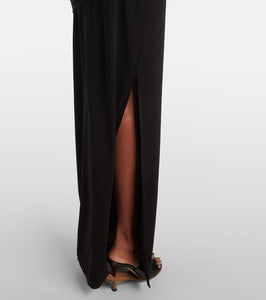 Jacquemus Peplo draped jersey maxi dress