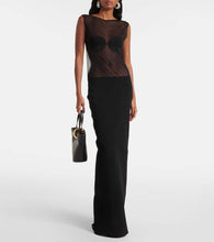 Jacquemus Platano sheer jersey maxi dress