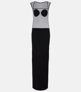 Jacquemus Platano sheer jersey maxi dress