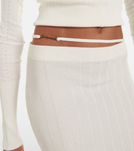 Jacquemus Pral√É¬π scalloped midi skirt
