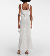 Jacquemus Robe Maille Oranger ribbed-knit maxi dress