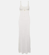 Jacquemus Robe Maille Oranger ribbed-knit maxi dress