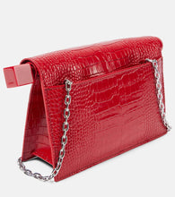 Jacquemus Rond Carr√É¬© Small croc-effect leather clutch
