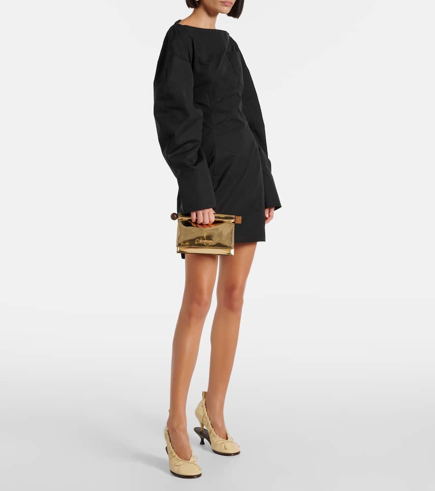 Jacquemus Rond Carr√É¬© Small faux leather clutch