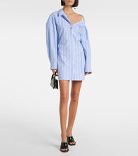 Jacquemus Striped cotton shirt dress