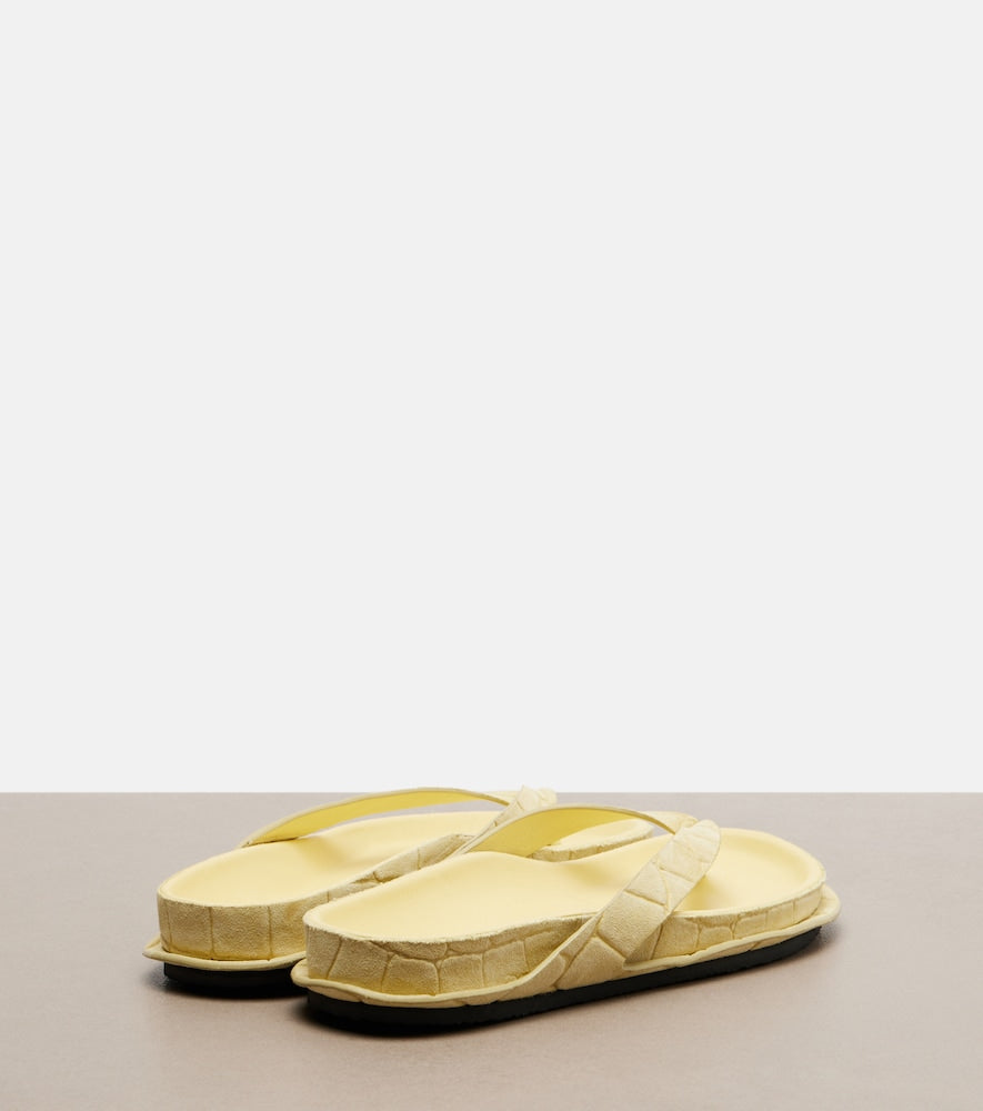 Jacquemus Tatanes suede thong sandals