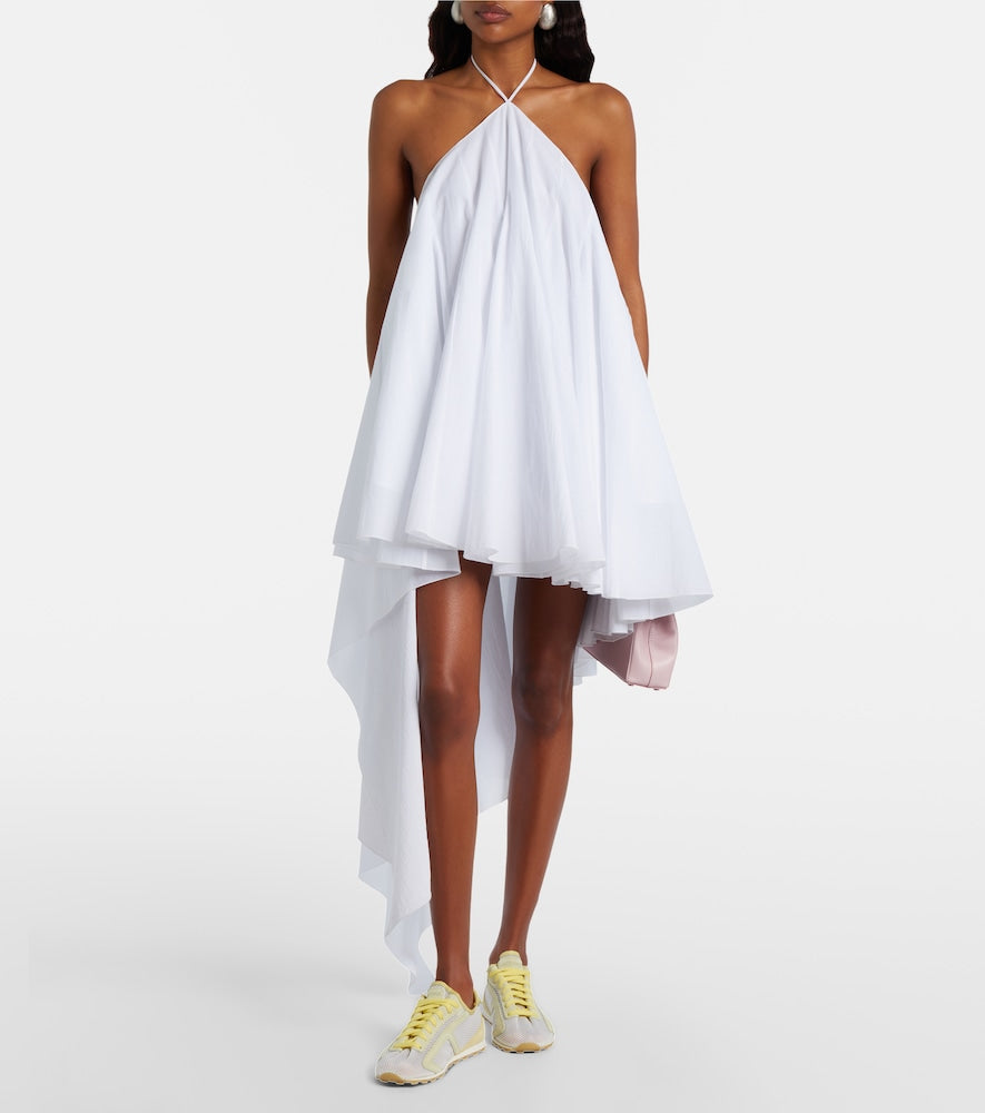 Jacquemus Tennis leather-trimmed sneakers