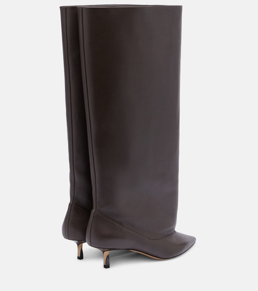 Jacquemus Tourni leather knee-high boots