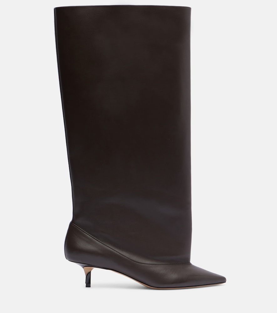 Jacquemus Tourni leather knee-high boots