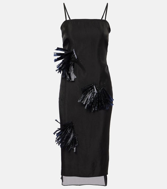 Jacques Wei Embroidered maxi dress