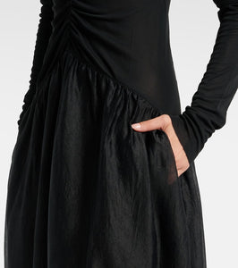 Jacques Wei Gathered maxi dress