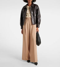 Jacques Wei Leather bomber jacket