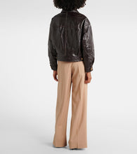 Jacques Wei Leather bomber jacket