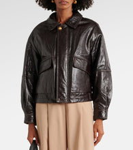 Jacques Wei Leather bomber jacket