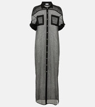 Jade Swim Mika mesh shirt dress. Jade Swim Mika 网眼衬衫裙