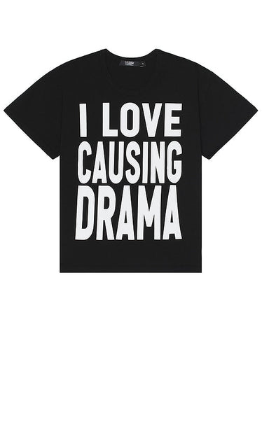 Jaded London Drama Slogan Tee in Black - Jaded London - T-shirt à slogan dramatique - Noir - Jaded London 黑色戏剧标语 T 恤 - Jaded London Drama Slogan T-Shirt in Schwarz - Jaded London 드라마 슬로건 티셔츠 - Maglietta con slogan drammatico di Jaded London in nero