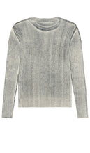 Jaded London Rib Knit Tee in White