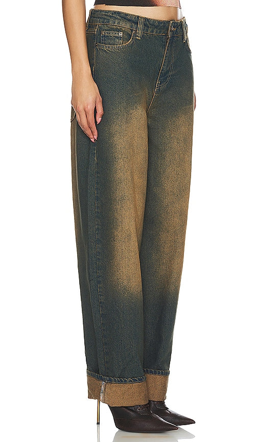 Jaded London Sonic Cuffed Baggy in Blue