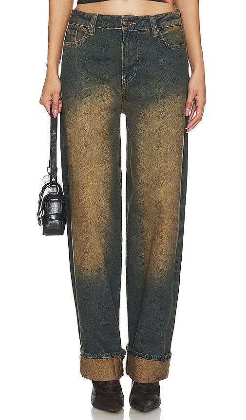 Jaded London Sonic Cuffed Baggy in Blue - Jaded London - Sonic - Baggy à revers - Bleu - Jaded London Sonic 蓝色翻边宽松背心 - Jaded London Sonic Cuffed Baggy in Blau - Jaded London Sonic 커프드 배기 컬러 - Jaded London Sonic Cuffed Baggy in blu