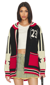 Jaded London Team 23 Knitted Zip Through in Blue - Jaded London - Team 23 en maille avec fermeture éclair - Bleu - Jaded London Team 23 蓝色针织拉链衫 - Jaded London Team 23 Gestrickter Reißverschluss in Blau - Jaded London Team 23 니트 집업 블루 색상 - Jaded London Team 23 cerniera lavorata a maglia in blu