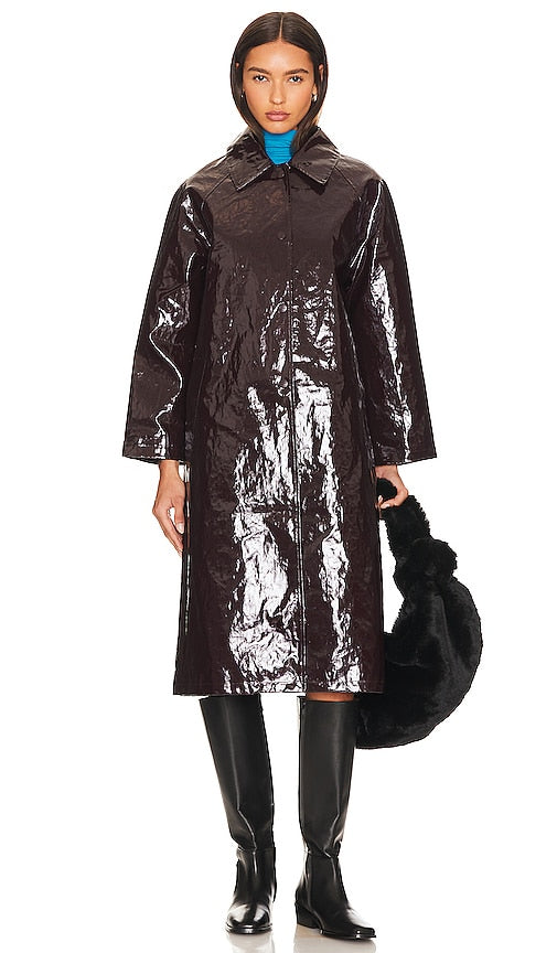 Jakke Cassie Coat in Burgundy
