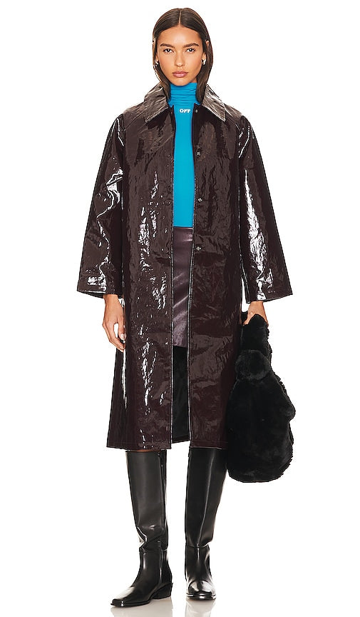 Jakke Cassie Coat in Burgundy - Manteau Jakke Cassie en Bourgogne - Jakke Cassie 酒红色外套 - Jakke Cassie Mantel in Burgund - Jakke 캐시 코트 - Cappotto Jakke Cassie in Borgogna