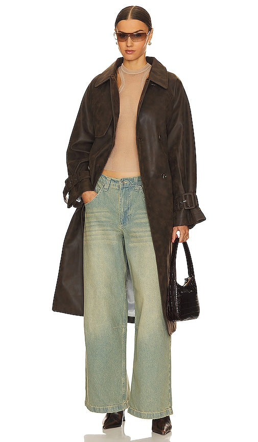 Jakke Winona Trench in Brown