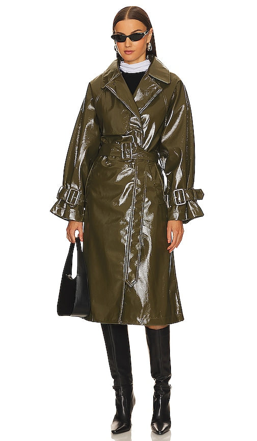 Jakke Winona Trench in Olive