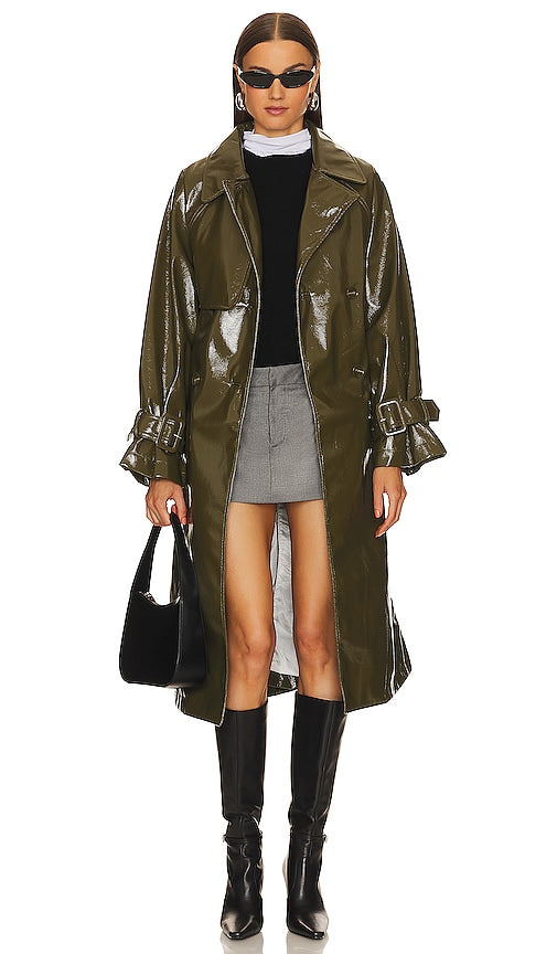 Jakke Winona Trench in Olive
