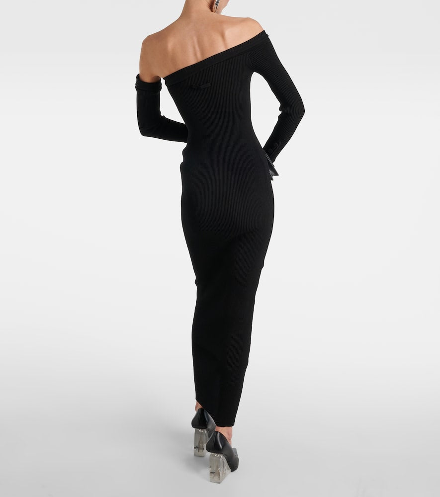 Jean Paul Gaultier Asymmetric maxi dress with gloves