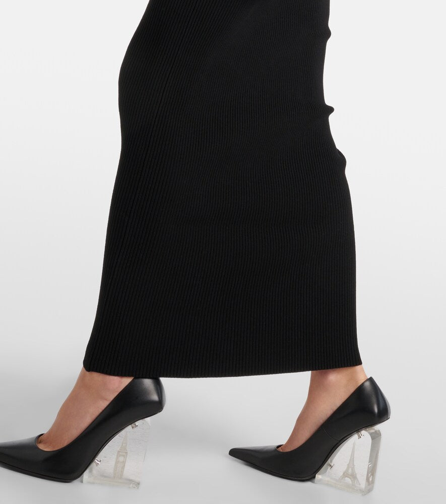 Jean Paul Gaultier Asymmetric maxi dress with gloves