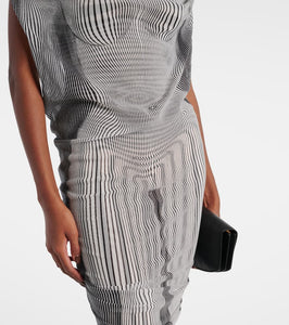Jean Paul Gaultier Body Morphing draped tulle maxi dress