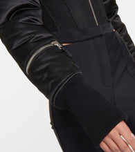 Jean Paul Gaultier Cropped satin bomber jacket