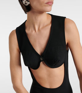 Jean Paul Gaultier Cutout jersey gown