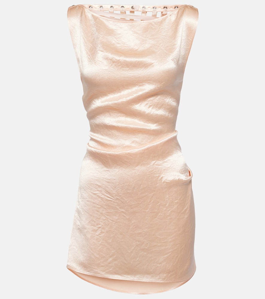 Jean Paul Gaultier Deconstructed satin minidress. Jean Paul Gaultier 解构主义缎面迷你裙