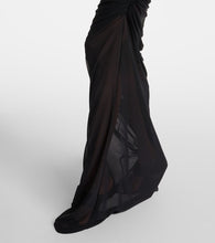 Jean Paul Gaultier Embroidered mesh maxi dress
