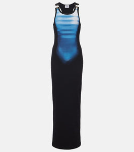 Jean Paul Gaultier Le Male cotton-blend jersey maxi dress