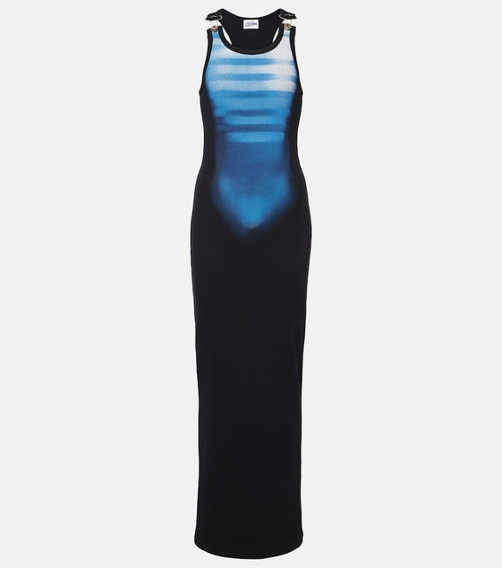 Jean Paul Gaultier Le Male cotton-blend jersey maxi dress