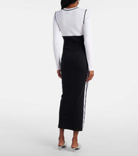 Jean Paul Gaultier Logo cotton-blend jersey maxi dress