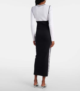 Jean Paul Gaultier Logo cotton-blend jersey maxi dress