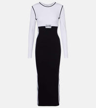 Jean Paul Gaultier Logo cotton-blend jersey maxi dress