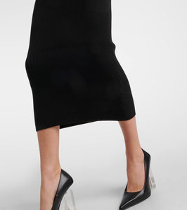 Jean Paul Gaultier Madone ribbed-knit midi dress