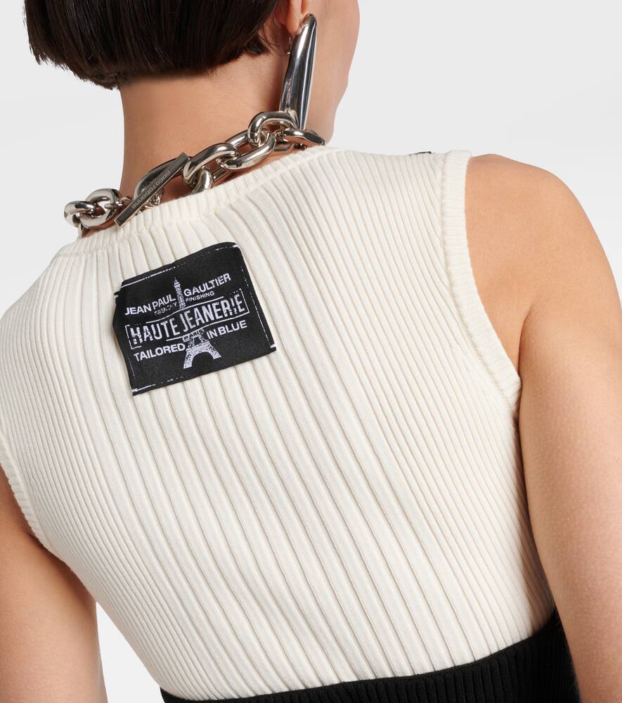 Jean Paul Gaultier Madone ribbed-knit midi dress