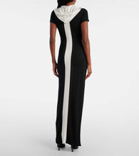 Jean Paul Gaultier Paneled jersey maxi dress