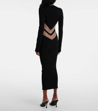 Jean Paul Gaultier Paneled jersey midi dress