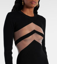 Jean Paul Gaultier Paneled jersey midi dress