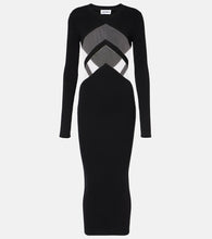Jean Paul Gaultier Paneled jersey midi dress