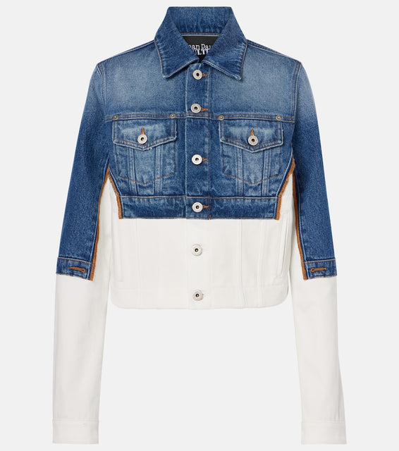 Jean Paul Gaultier Petit Grand paneled denim jacket