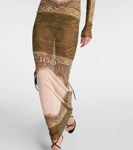 Jean Paul Gaultier Printed mesh maxi dress
